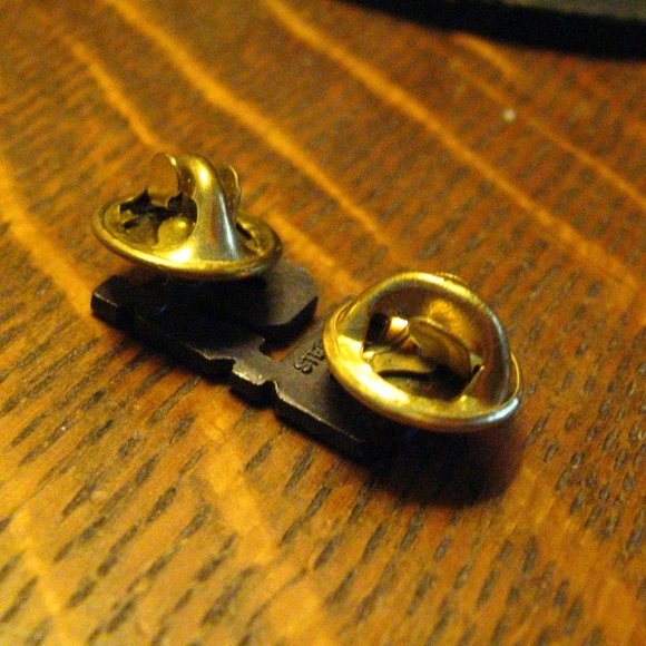 Sterling Silver Vintage U.S. Uniform Lapel Pin - Picture 2 of 4